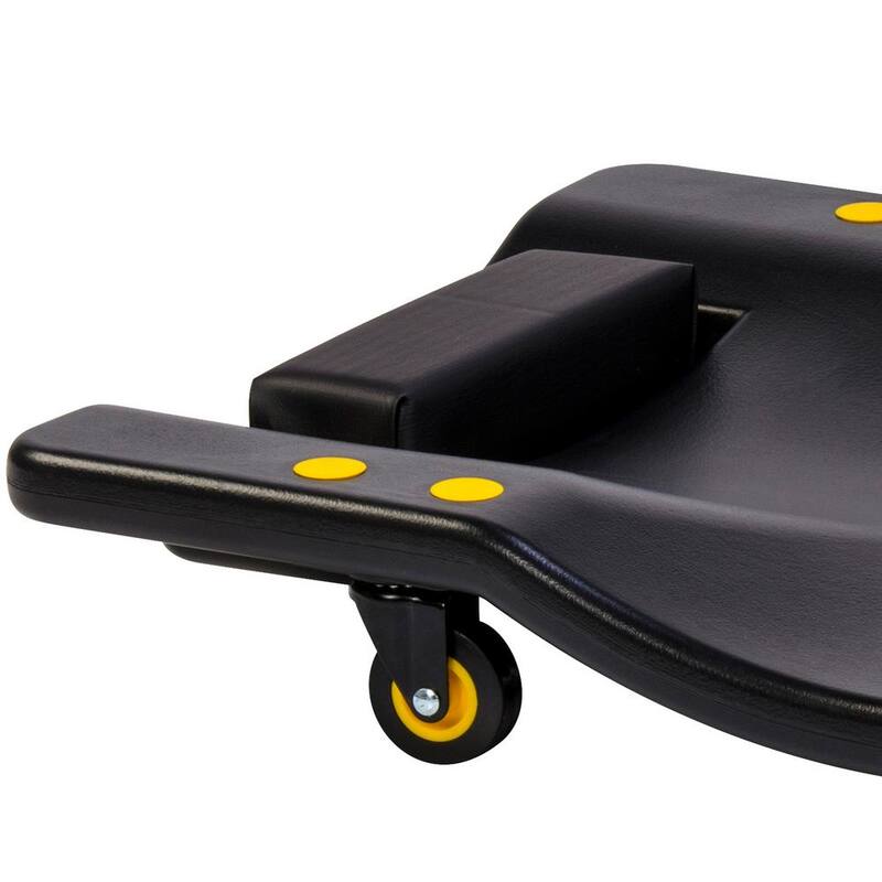 Omega Lift 36 in. Mechanic Plastic Creeper Blow Molded Ergonomic HDPE Body 300 lbs. Capacity with Padded Headrest in Red - 91900