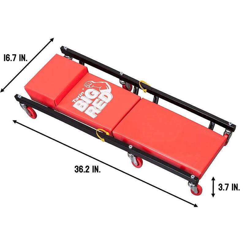 Big Red 250 lbs. 36 in. Detachable Rolling Mechanic Creeper - AR7565B