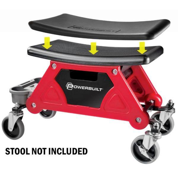 Powerbuilt Replacement Seat Pad for Heavy-Duty Rolling Mechanics Seat - 240036 - 240179