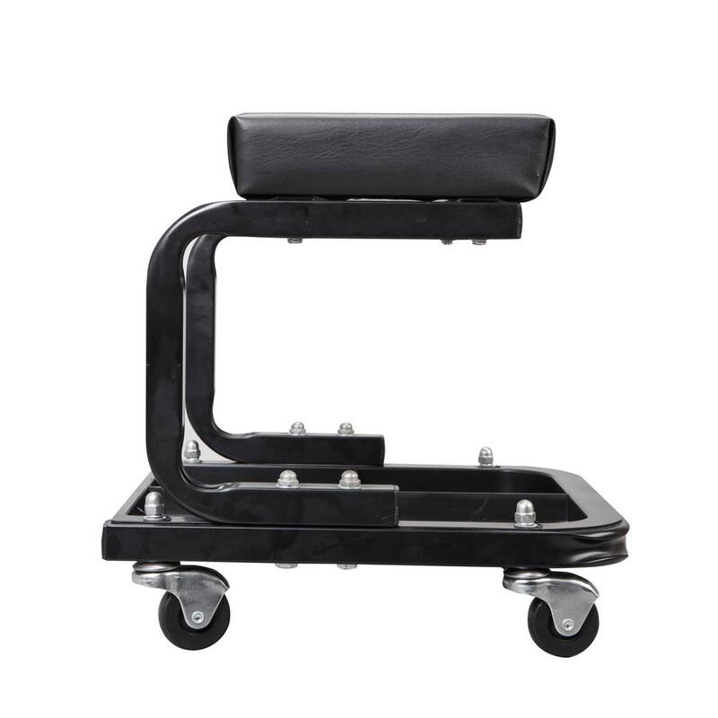 Black Jack 250 lbs. 14.4 in. L Rolling Mechanic Creeper Seat with Tool Tray - TR6100W