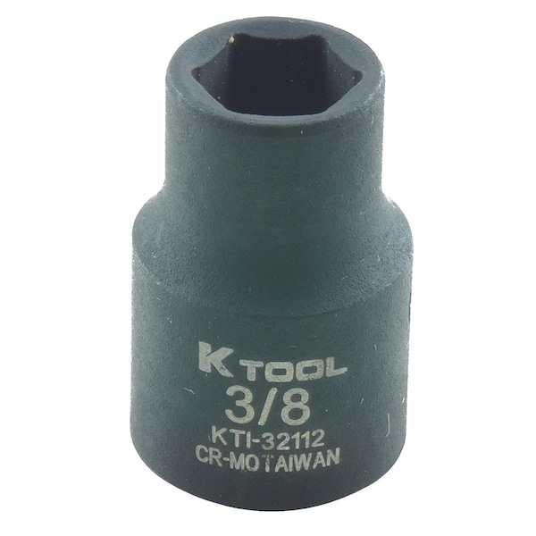 K-Tool International 3/8" Drive Impact Socket black oxide - KTI-32112