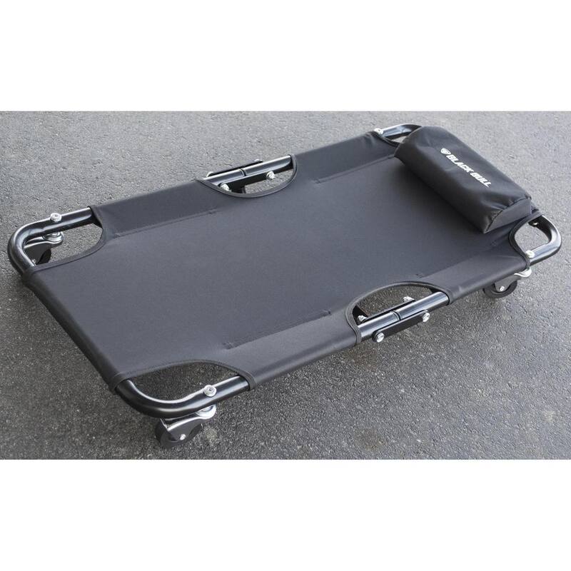 BLACK BULL Folding 36 in. Canvas Mechanics Creeper Seat - 809725