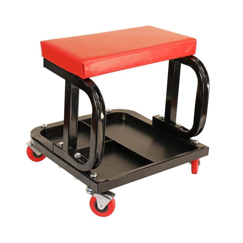 RANGER 300 lbs. Capacity Red Steel Mechanics Creeper Seat - 5150514
