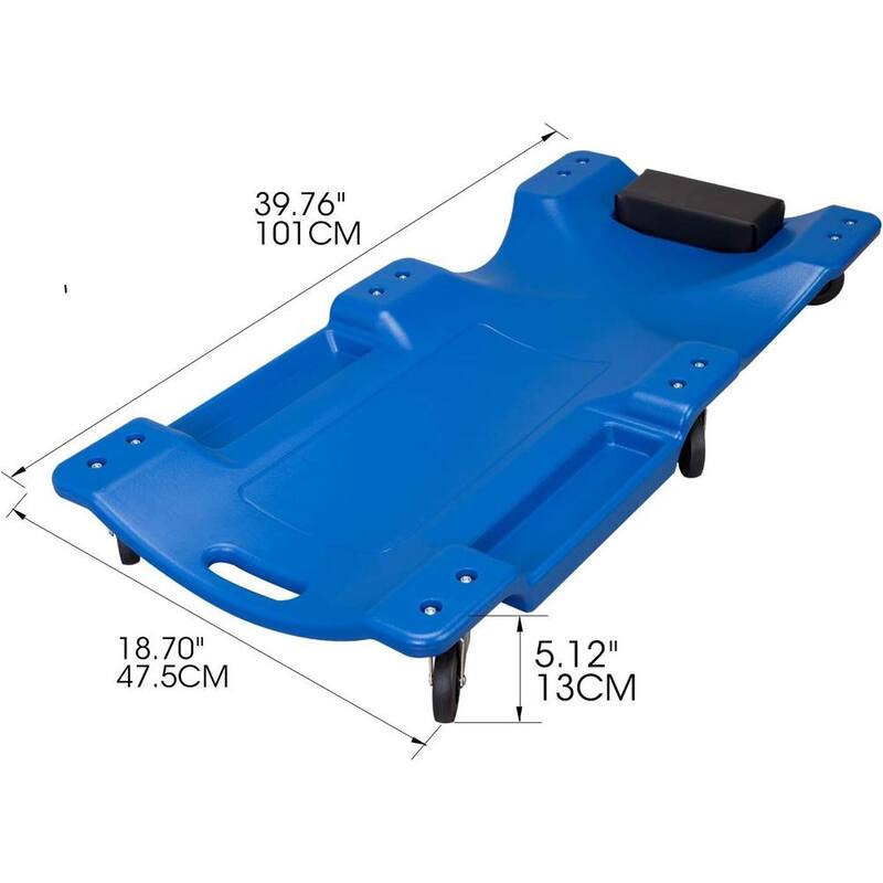 TCE 40 in. L Rolling Mechanic Shop Creeper with Adjustable Headrest - ATR6452U