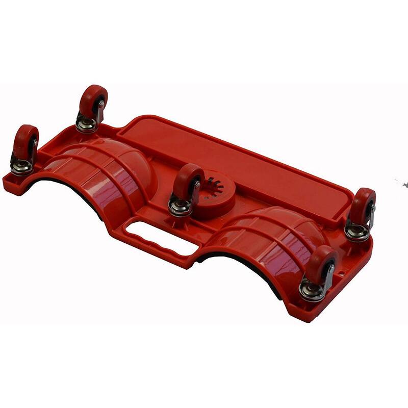 MaxxHaul Rolling Knee Creeper/Pads with ABS High-Impact Frame, 5 Swivel Castors, Tool Tray and Holder (1-Pack) - 80748