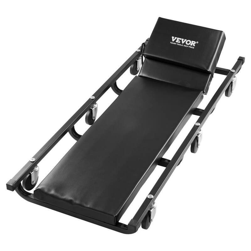 VEVOR Mechanic Garage Creeper,40-In.,300 lbs. Capacity Automotive Rolling Creeper with 6 Casters Adjustable Cushioned Headrest - BKZDXCTBYXJ4ZXI52V0