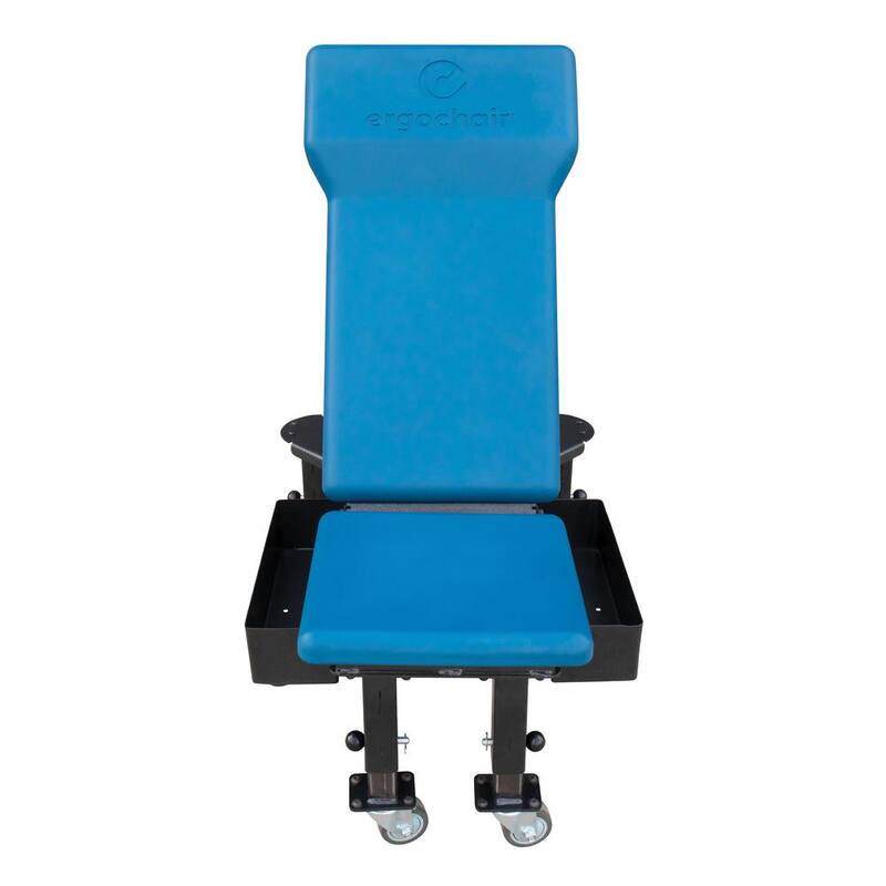 RANGER ERGO-SCOOT Ergonomic Reclining Low-Profile Mechanics Creeper Seat with Riser and Tool Tray Kit - 5160118