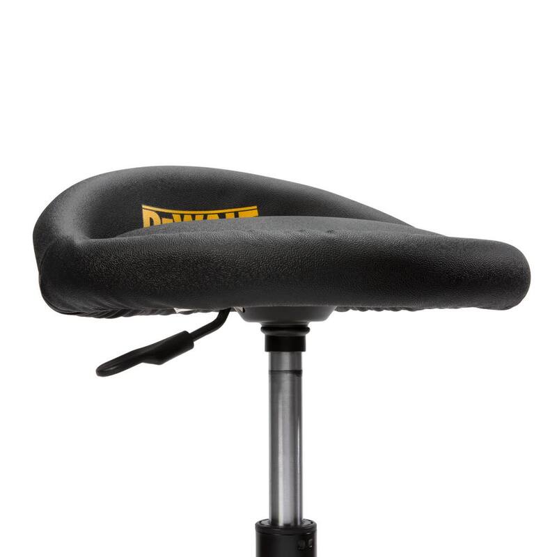 DEWALT 24 in. H x 16 in. W x 16 in. D Adjustable Shop Stool with Casters - DXSTAH025