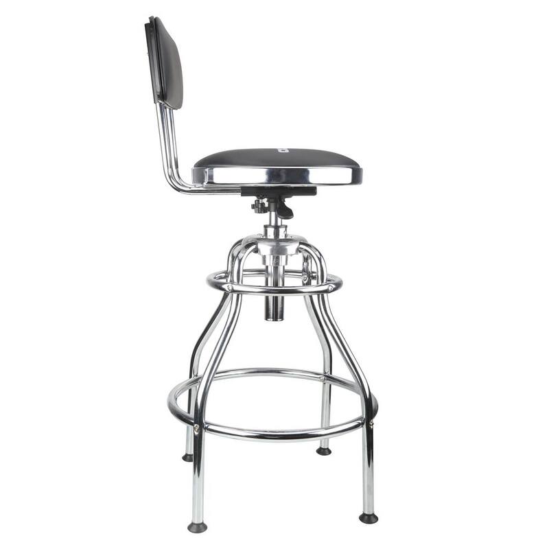 OLYMPIA 300 lb. Capacity 39 in. Adjustable Height Hydraulic Garage/Shop Stool with 360-Degree Swivel - 82-738