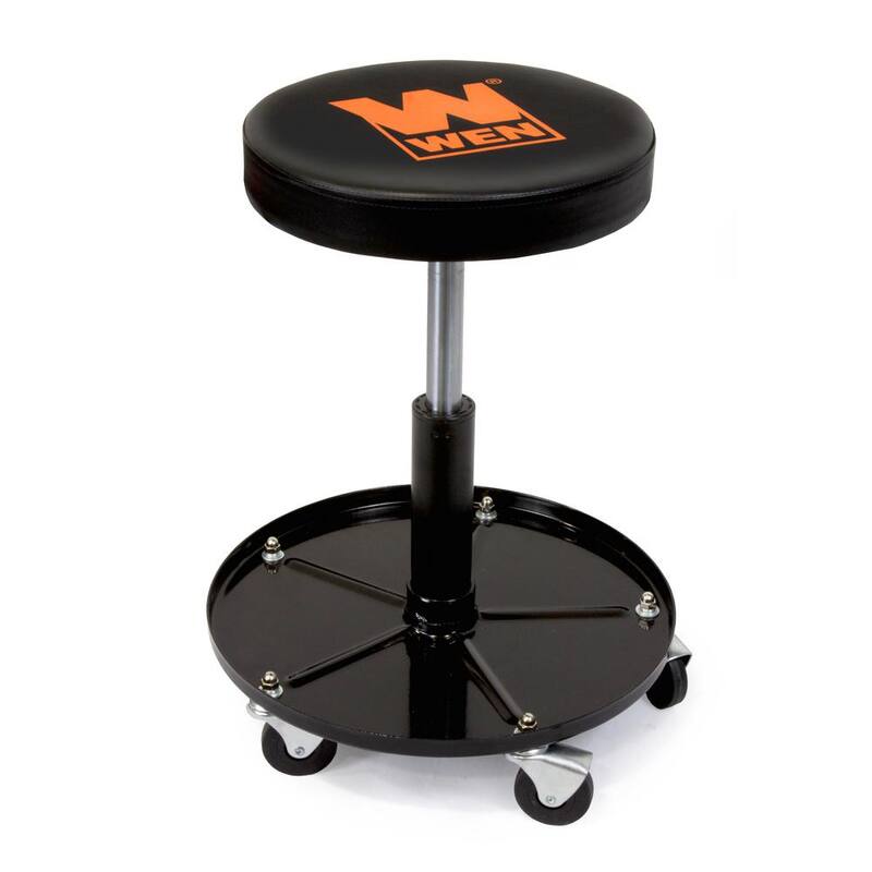 WEN 300 lbs. Capacity Pneumatic Rolling Mechanic Stool - 73012T