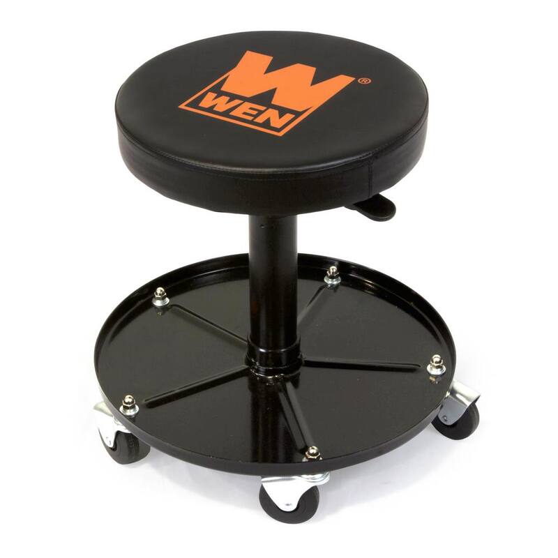 WEN 300 lbs. Capacity Pneumatic Rolling Mechanic Stool - 73012T
