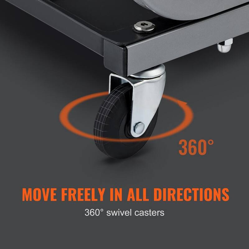 VEVOR Garage Shop Stool 250 lbs. Load Mechanic Creeper Seat with 4 360° Casters Under Car Tool Tray for Garage Roadside Home - XCDBKDGDFX4256NZLV0
