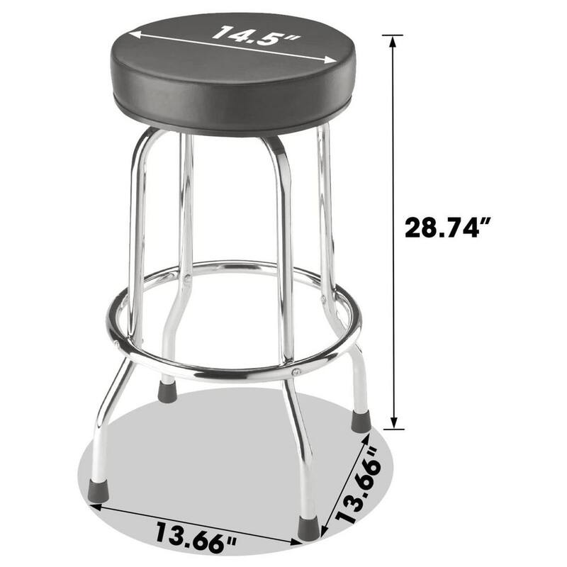 Big Red 250 lbs. 28.7 in. H Rotatable Mechanic Shop Stool - TRP6185
