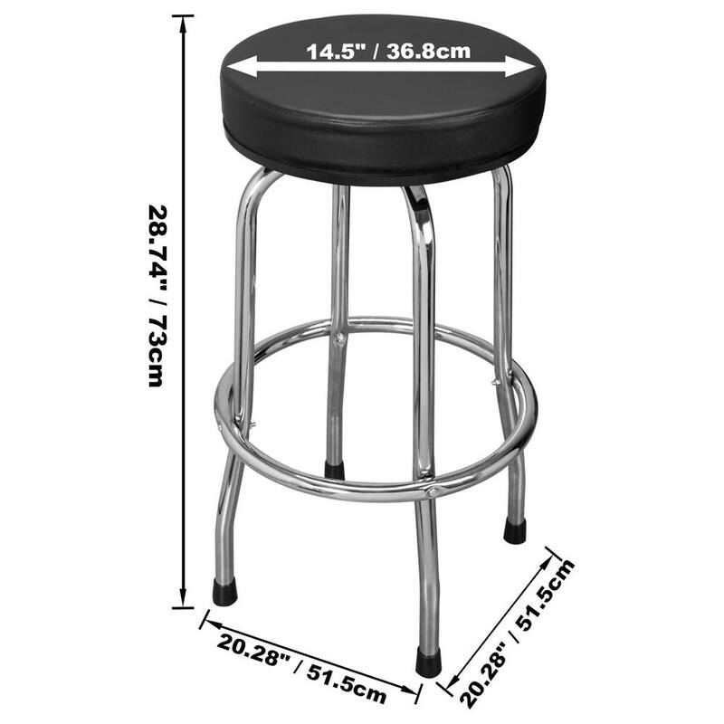 Torin 250 lbs. 28.7 in. H Rotatable Mechanic Shop Stool - ATRP6185B