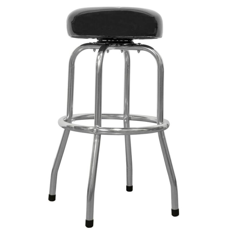 WEN 300 lbs. Capacity Chrome-Plated Shop Bar Stool - GG7316