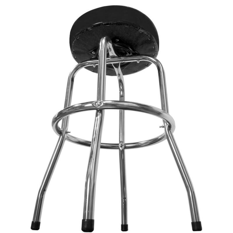 WEN 300 lbs. Capacity Chrome-Plated Shop Bar Stool - GG7316