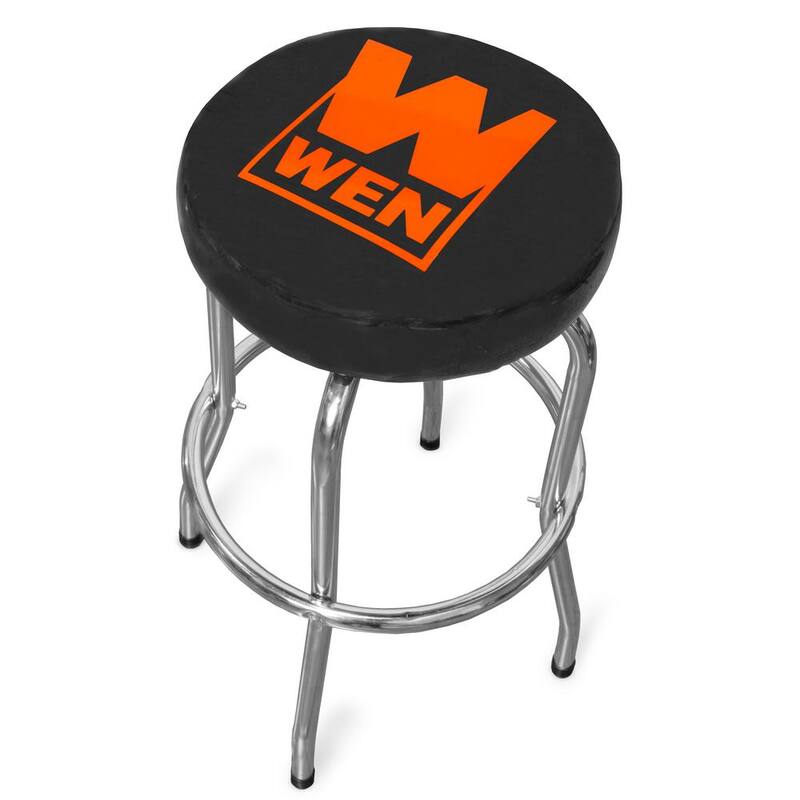 WEN 300 lbs. Capacity Chrome-Plated Shop Bar Stool - GG7316