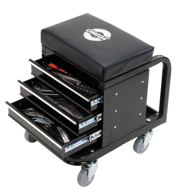 Omega 450 lbs. Mechanic's Toolbox Seat - 92450