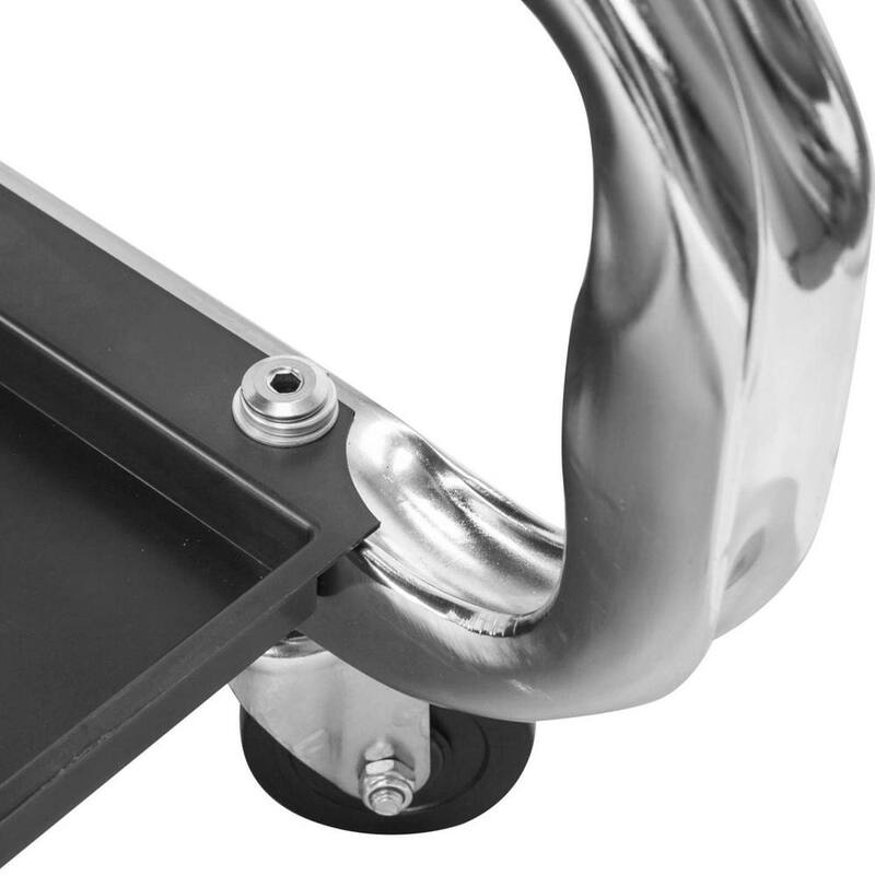 Torin 400 lbs. 15.8 in. Rolling Mechanic Creeper Seat with Tool Tray and Cup Holder - AR7451B