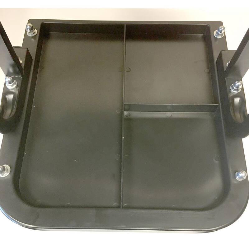 BLACK BULL 265 lbs. Rolling Mechanics Creeper Seat with Divided Organizer and Tool Tray - 809701