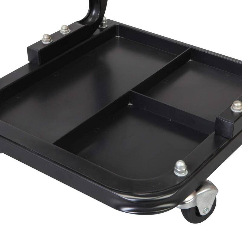 Torin 250 lbs. 14.4 in. Rolling Mechanic Creeper Seat with Tool Tray - ATR7211