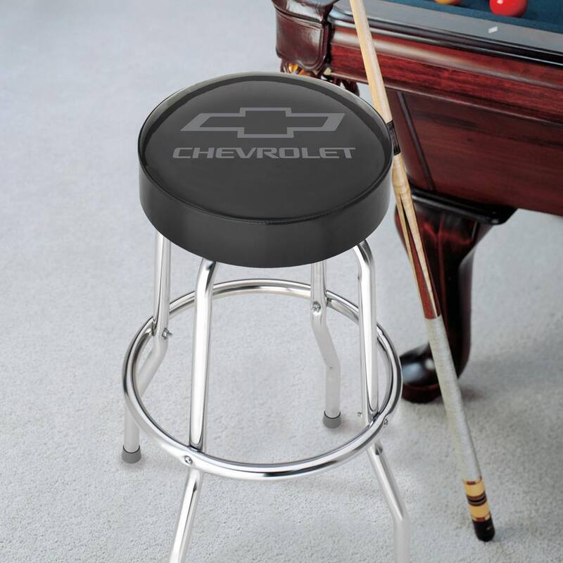 Plasticolor Chevrolet Grey Logo Garage Stool - 004790R01