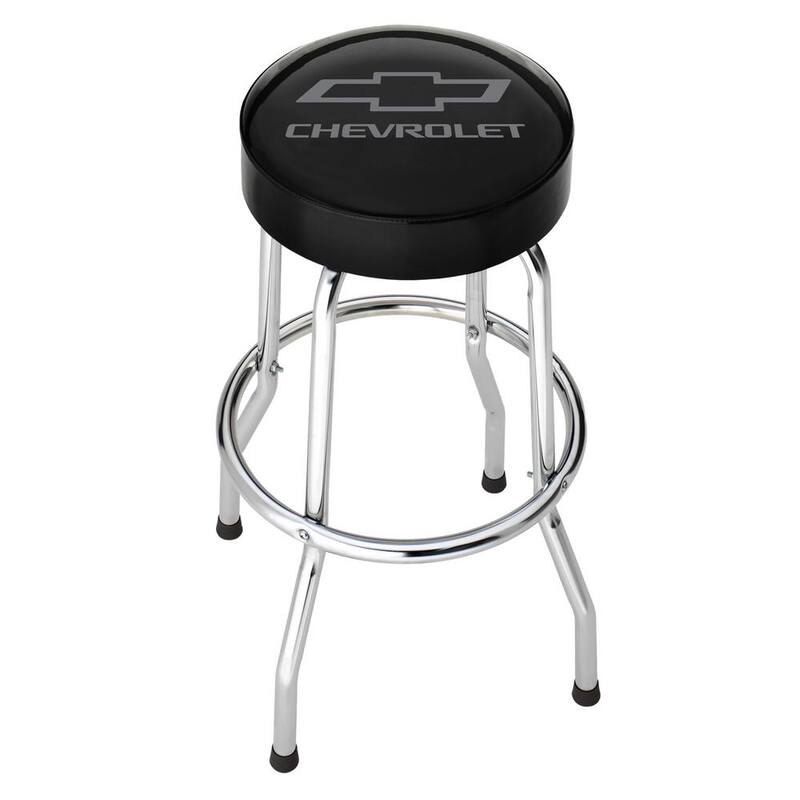 Plasticolor Chevrolet Grey Logo Garage Stool - 004790R01
