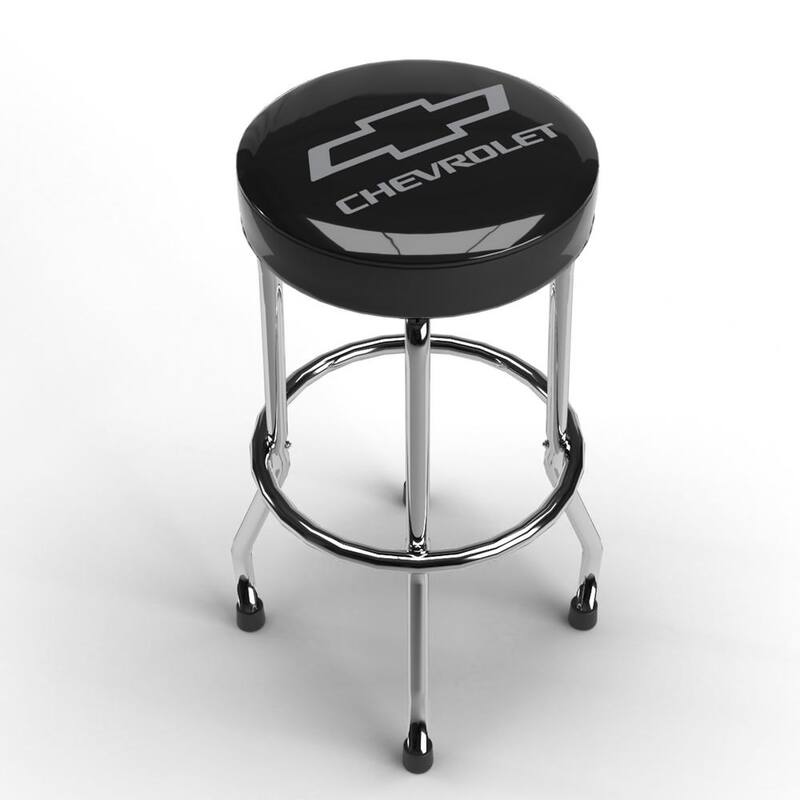 Plasticolor Chevrolet Grey Logo Garage Stool - 004790R01