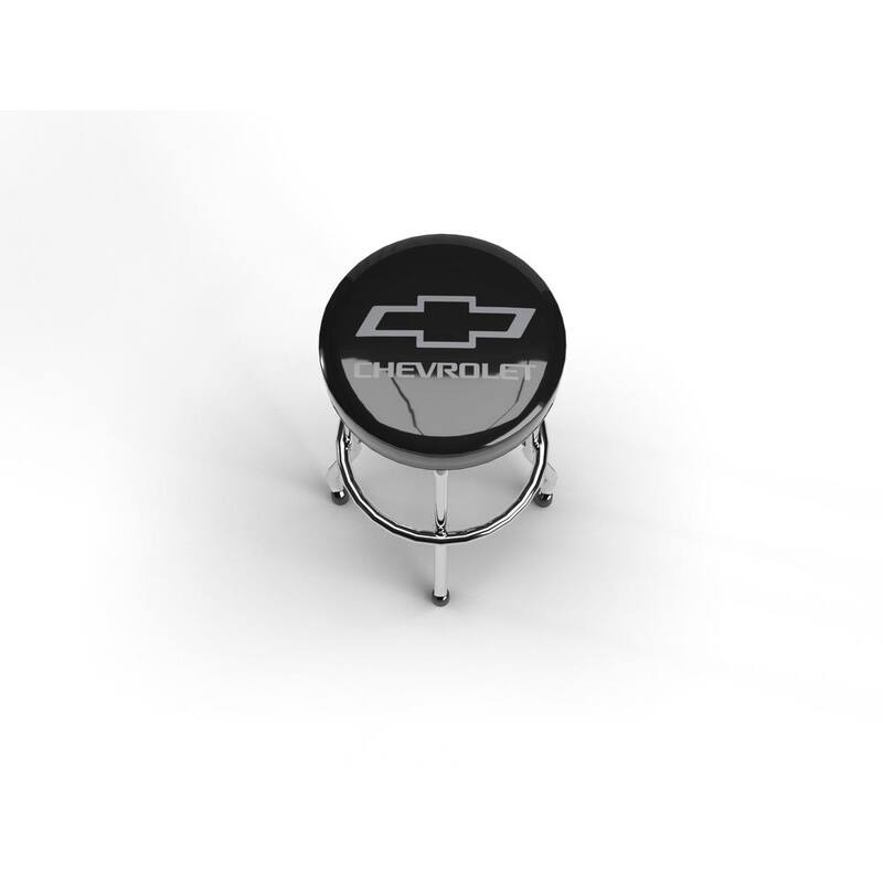 Plasticolor Chevrolet Grey Logo Garage Stool - 004790R01
