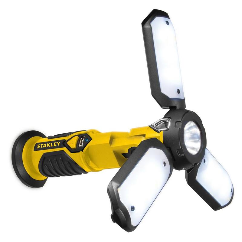 Stanley Rechargeable 400 Lumen Ultra-Bright LED Portable Work Light with USB Charger - SAT3S