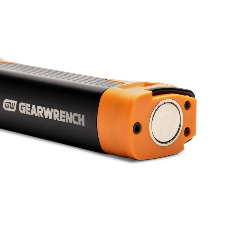 GEARWRENCH 10-1/2 in. 400 Lumen Lithium-Ion USB-C Rechargeable Automotive Flex-Head Light with Magnetic Clamping Base - GWFL105