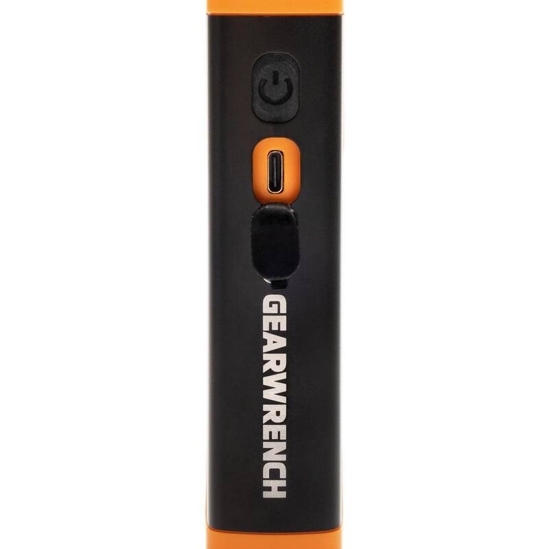 GEARWRENCH 10-1/2 in. 400 Lumen Lithium-Ion USB-C Rechargeable Automotive Flex-Head Light with Magnetic Clamping Base - GWFL105