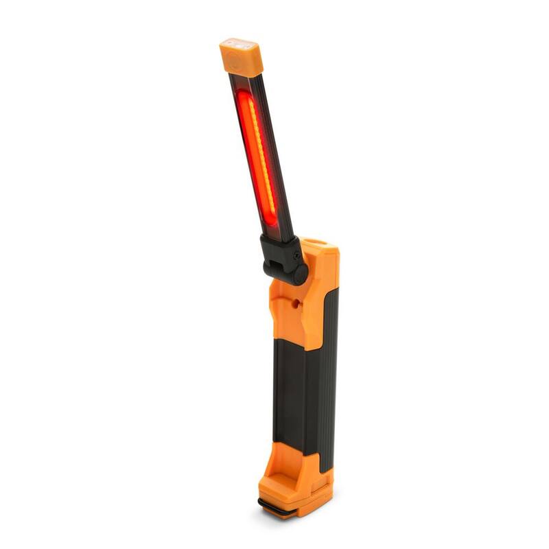 GEARWRENCH 10-1/2 in. 400 Lumen Lithium-Ion USB-C Rechargeable Automotive Flex-Head Light with Magnetic Clamping Base - GWFL105