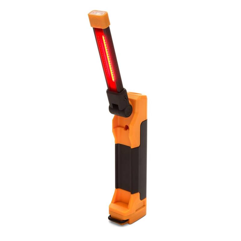 GEARWRENCH 8-1/2 in. 240 Lumen Lithium-Ion USB-C Rechargeable Automotive Flex-Head Light with Magnetic Clamping Base - GWFL85