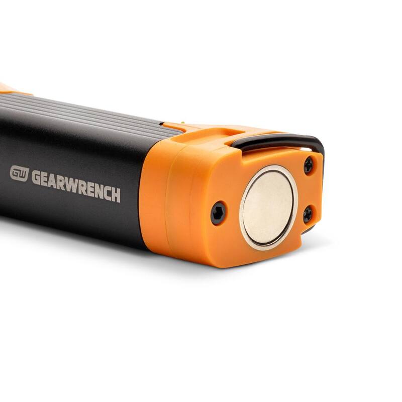 GEARWRENCH 8-1/2 in. 240 Lumen Lithium-Ion USB-C Rechargeable Automotive Flex-Head Light with Magnetic Clamping Base - GWFL85
