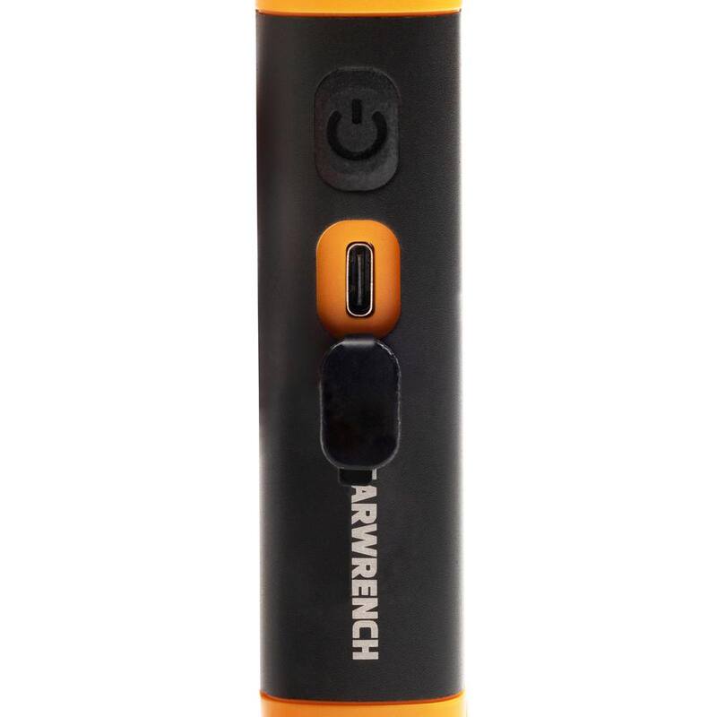GEARWRENCH 8-1/2 in. 240 Lumen Lithium-Ion USB-C Rechargeable Automotive Flex-Head Light with Magnetic Clamping Base - GWFL85