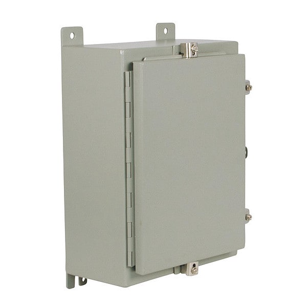 Wiegmann Carbon Steel Electrical Enclosures, 48 in H, 48 in D, 36 in W, NEMA 4, Hinged - N4483612