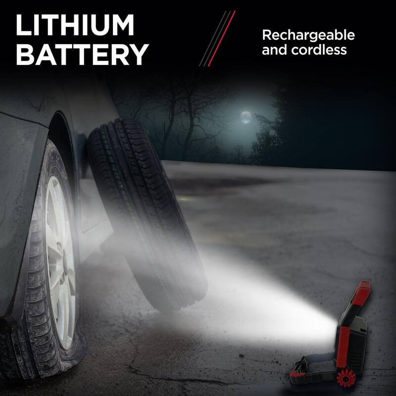 Schumacher Electric Schumacher LED Rechargeable Work Light with Adjustable Base and USB Charging - SL923