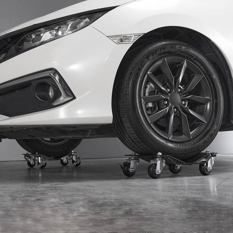 VEVOR Wheel Dolly, 6000 lbs. Car Moving Dolly, Wheel Dolly Car Tire Stake Set of 4 Pieces, Heavy-duty Car Tire Dolly Cart - NASLSBY415002SZ5TV0-0729
