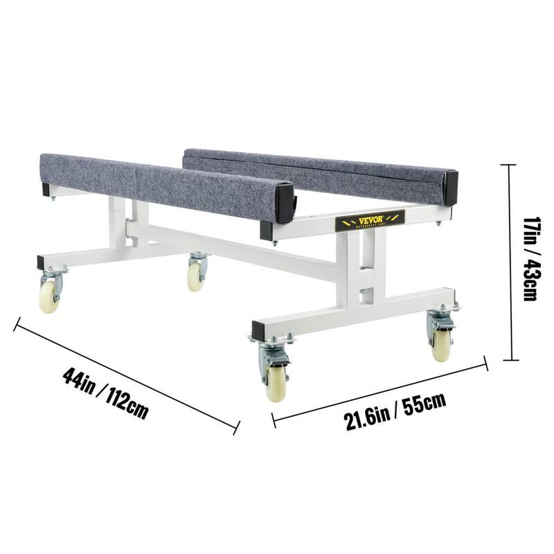 VEVOR Watercraft PWC Dolly Cart 1300 Lbs. Load Jet Ski Boat Storage Trailer with Casters Brakes for Ski Fishing Boat Sailboat - YTTCBBDDW130043DWV0