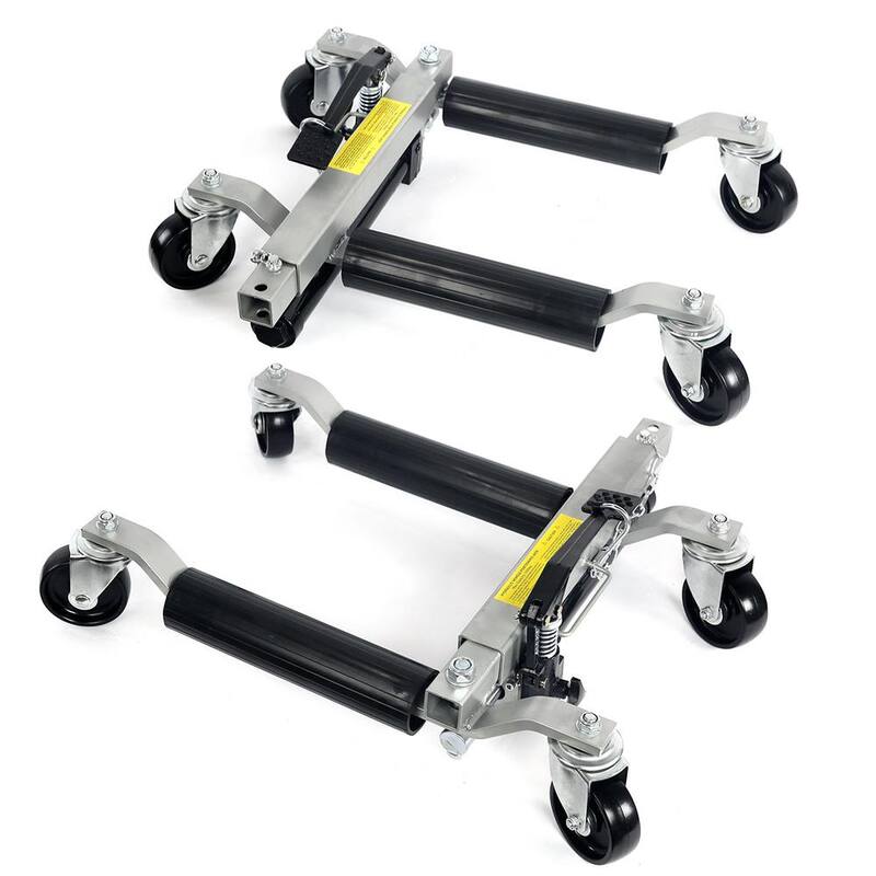 STARK USA 21 in. W 1500 lbs. Car Dolly Hydraulic Lift Jack Air Roller Vehicle Positioning Tow - 25999