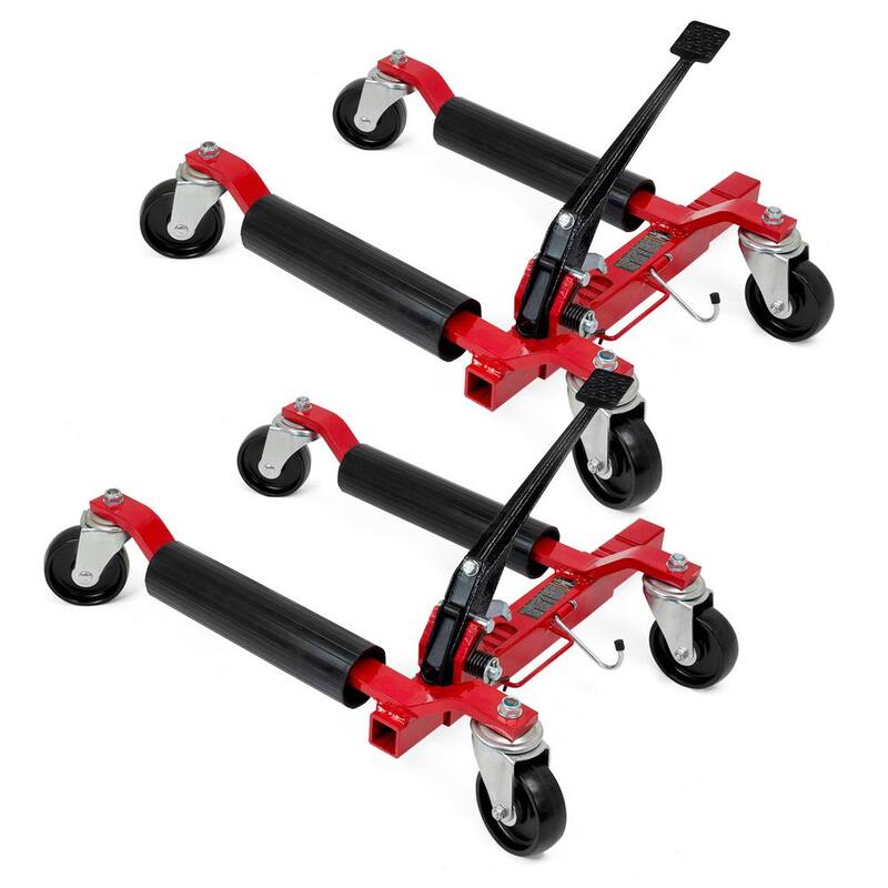 XtremepowerUS 1250 lbs. Car Vehicle Positioning Moving Wheel Dolly Lift - 25996-H