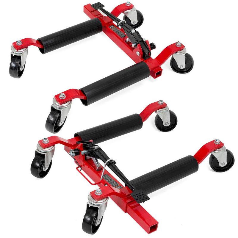XtremepowerUS 1250 lbs. Car Vehicle Positioning Moving Wheel Dolly Lift - 25996-H
