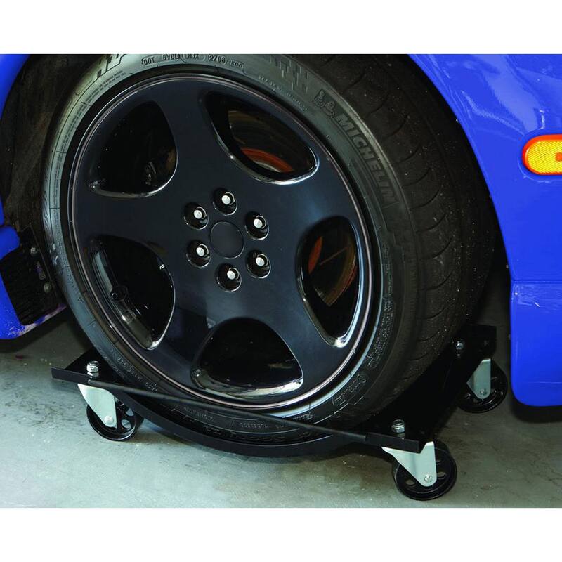 Pro-Lift Heavy-Duty 1000 lbs. Capacity Car Steel Wheel Dollies Up to 12 in. Wheel Pair - T-3310