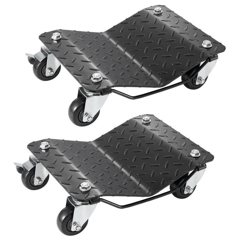 VEVOR Wheel Dolly, 3000 lbs. Car Dollies, Wheel Dolly Car Tire Stake Set of 2 Pieces, Heavy-duty Car Tire Dolly Moving Cars - NASLSBY215002P76DV0-0729