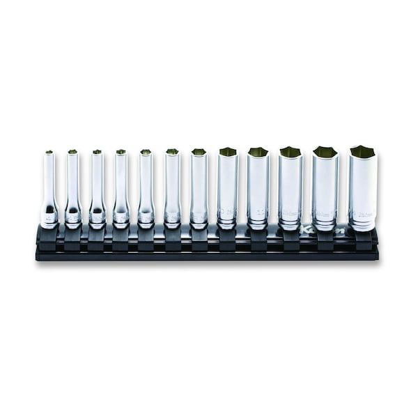 Ko-Ken Socket set 4-14mm 6 Point 200mm Z-series 12 pieces 1/4 Sq. Drive - RS2300MZ/12