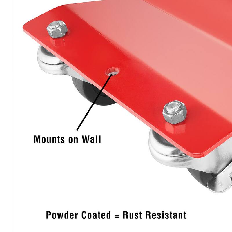 Unbranded 1,500 lbs. Capacity Red Premium Wheel Dolly (4-Pack) - 357623PDX