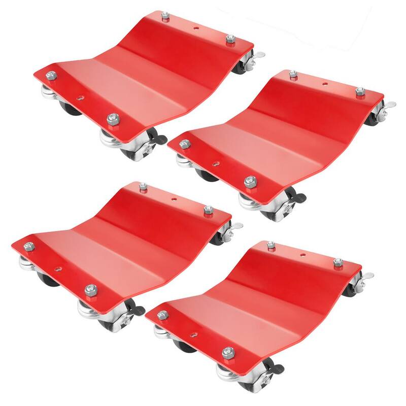 Unbranded 1,500 lbs. Capacity Red Premium Wheel Dolly (4-Pack) - 357623PDX