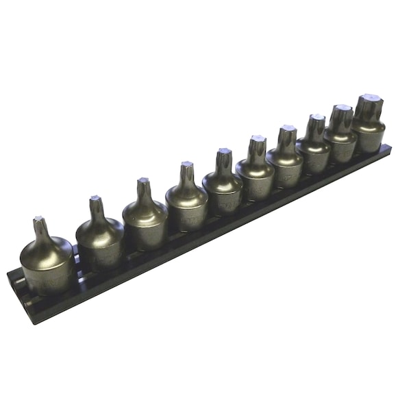 Vim Products VIM Tools 10-Piece Half Cut Torx Driver Set - 3/8 in. Square Drive - IMPACT-HCT6