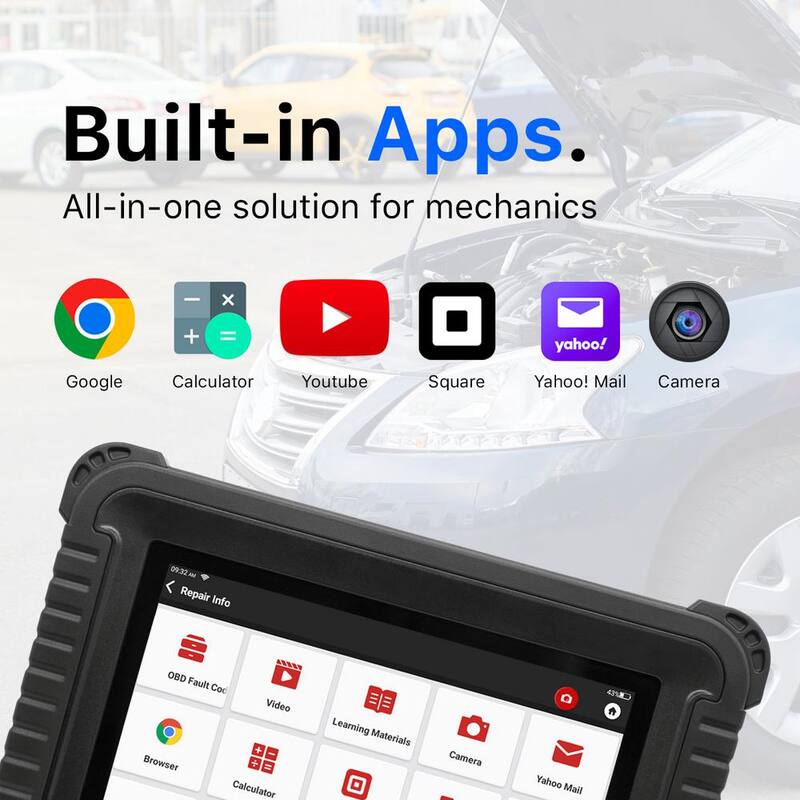 Thinkcar 8 in. OBD2 Scanner Tablet Professional Vehicle Diagnostic Scan Tool PLATINUM S8 - TKT03